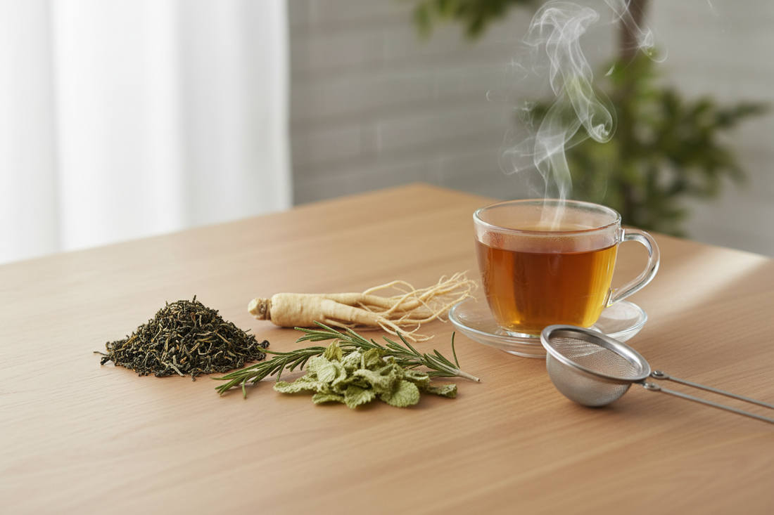 ÉNERGIE & CLARTÉ | Thé vert • Ginseng • Romarin • Menthe poivrée PUR TheZenPro |