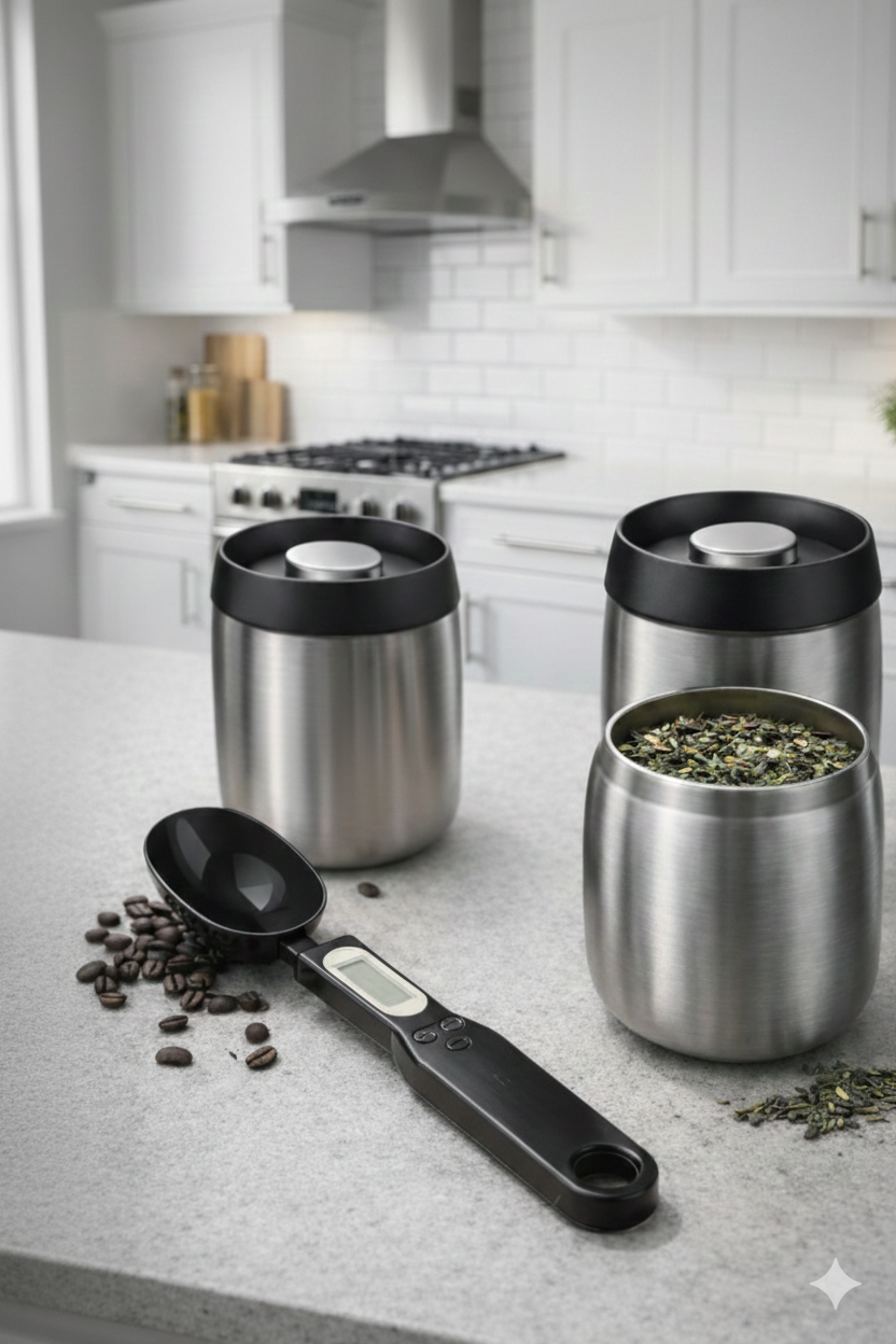 Pack Expert Conservation | Lot 3 Boîtes Inox Sous Vide + Cuillère Doseuse Offerte - ThéZen Pro ThéZen Pro