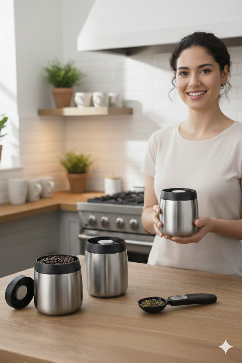 Pack Expert Conservation | Lot 3 Boîtes Inox Sous Vide + Cuillère Doseuse Offerte - ThéZen Pro ThéZen Pro