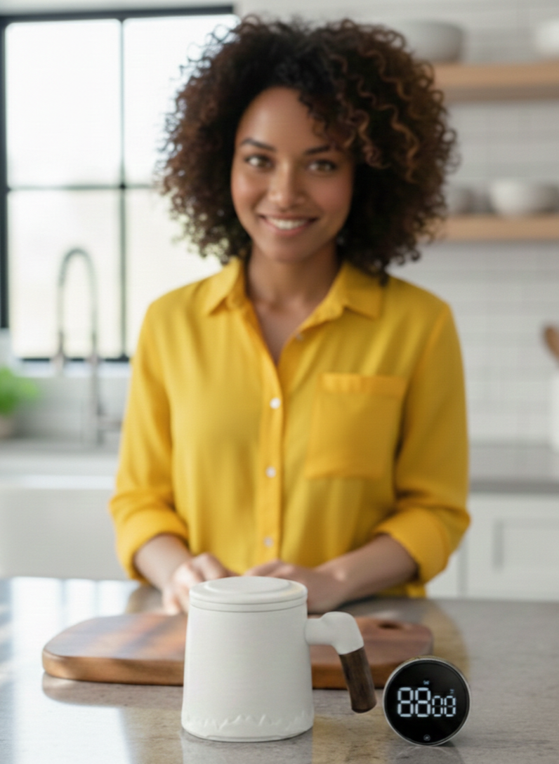 Set d'infusions Expert 400ml | Tasse Ergonomique & Minuteur d'Infusion Magnétique - ThéZen Pro ThéZen Pro