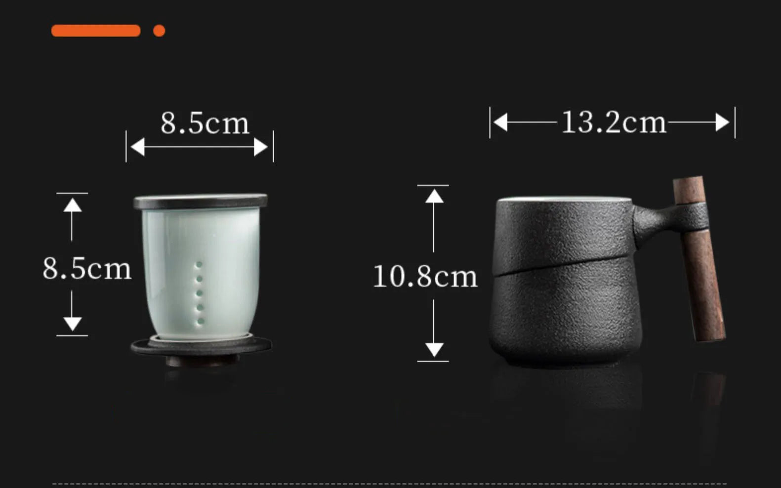 Tasse Céramique Premium - 350ml avec Filtre Intégré