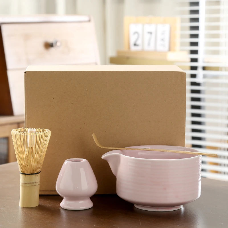 Set Cérémonie Matcha avec Moulin Artisanal | Expérience "De la Feuille au Bol" - ThéZen Pro ThéZen Pro