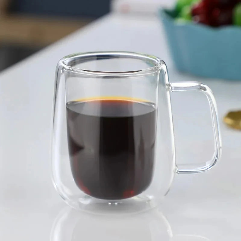 Tasse en Verre Borosilicate à Double Paroi avec Poignée Thermique – ThéZen Pro ThéZen Pro
