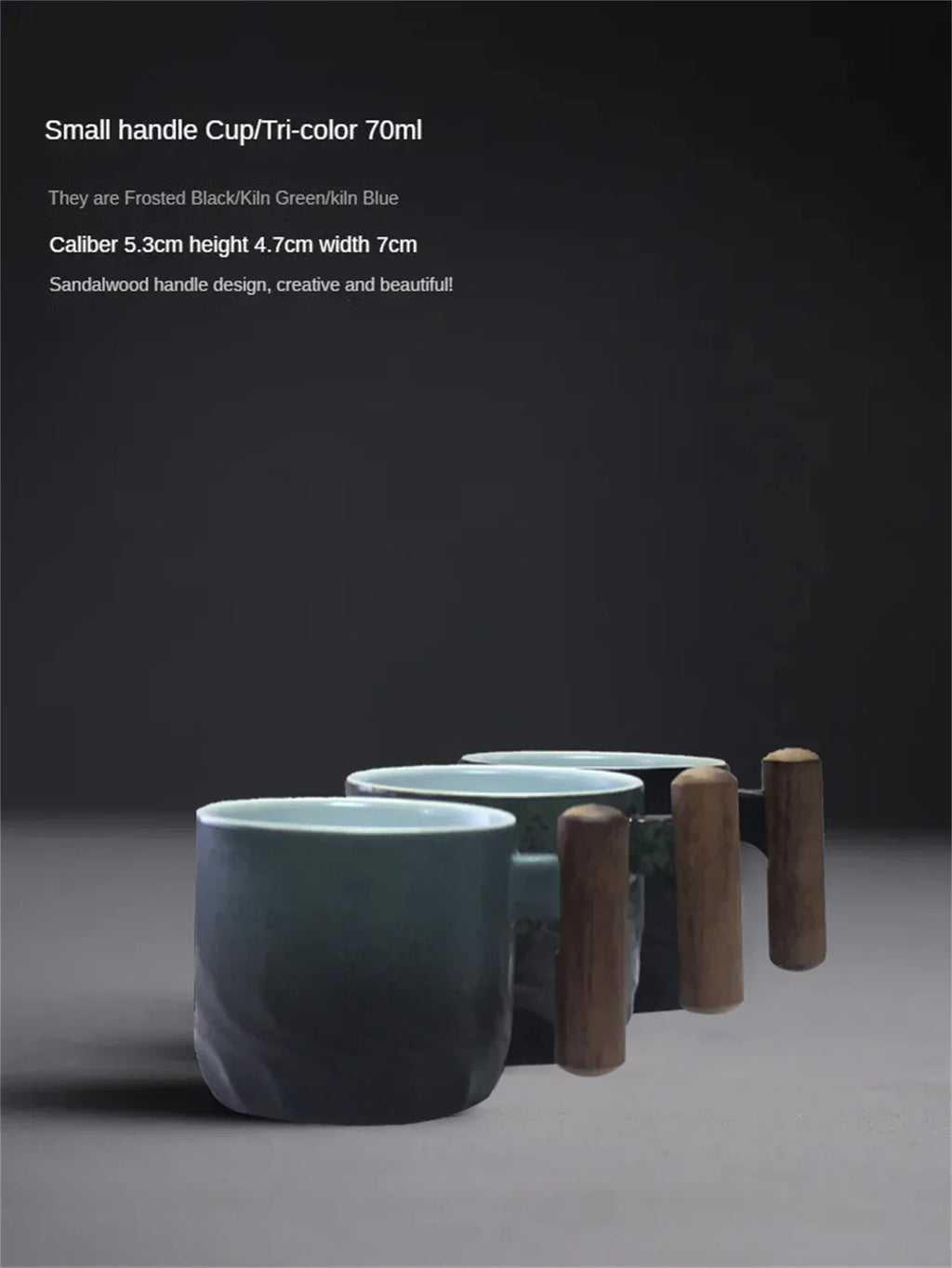 Tasses artisanales et raffinées, tasses vintage à anse en bois, mugs...