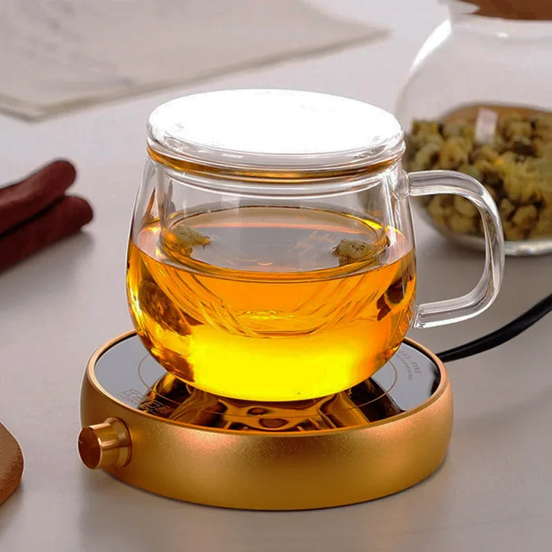 Tasse à thé en verre transparent avec couvercle, filtre infuseur, verrerie en Borosilicate pour votre infusion ThézenPro.