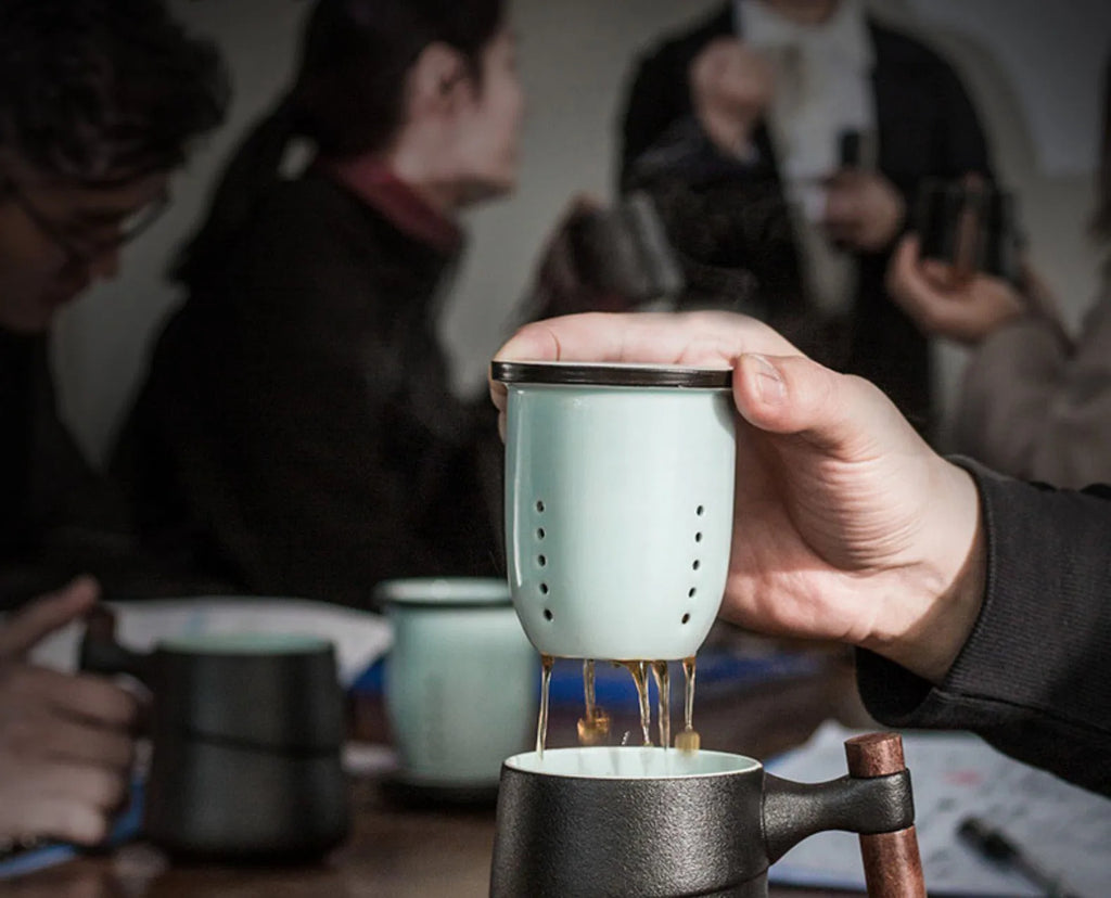 Tasse Céramique Premium - 350ml avec Filtre Intégré