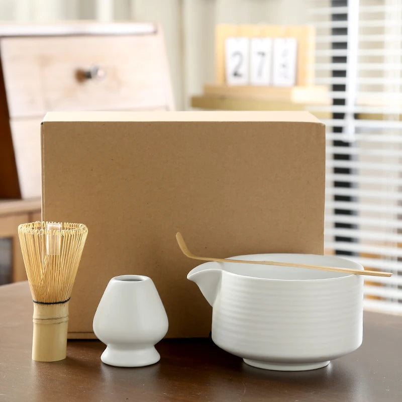 Set Cérémonie Matcha avec Moulin Artisanal | Expérience "De la Feuille au Bol" - ThéZen Pro ThéZen Pro