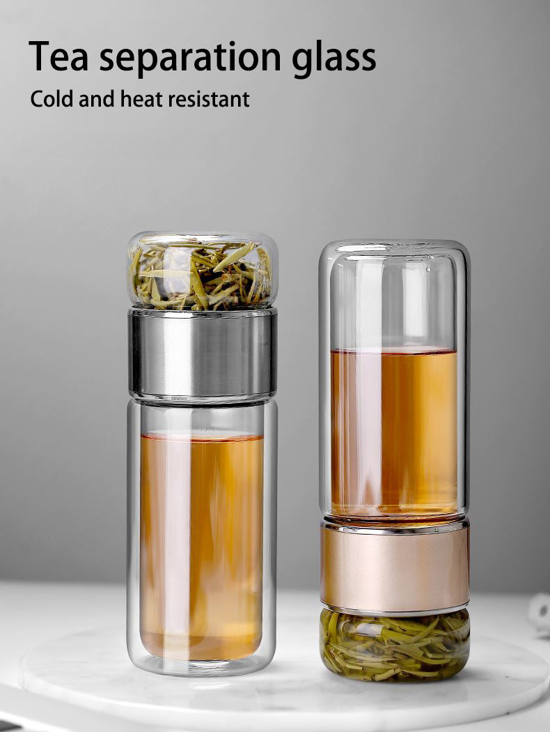 Bouteille Thé Verre Borosilicate Infuseur Intégré – 500ml – ThéZen-Pro ThéZen Pro