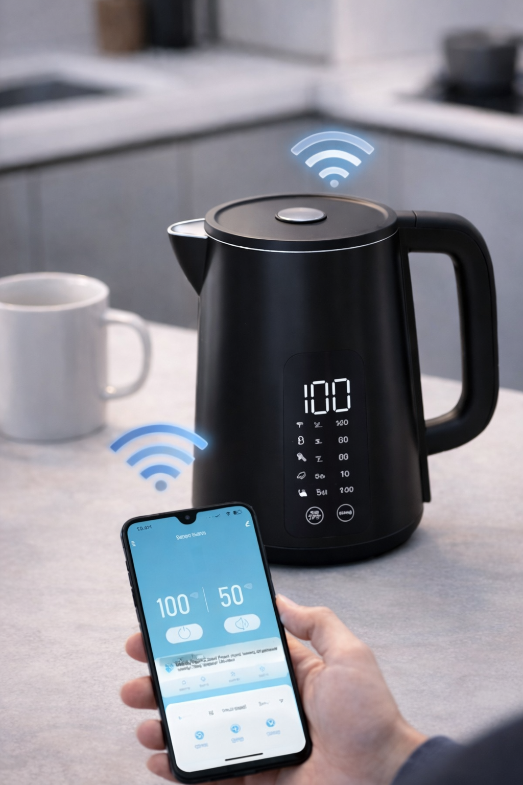 Bouilloire-smart-wifi-2025-controle-smartphone-temperature-programmable