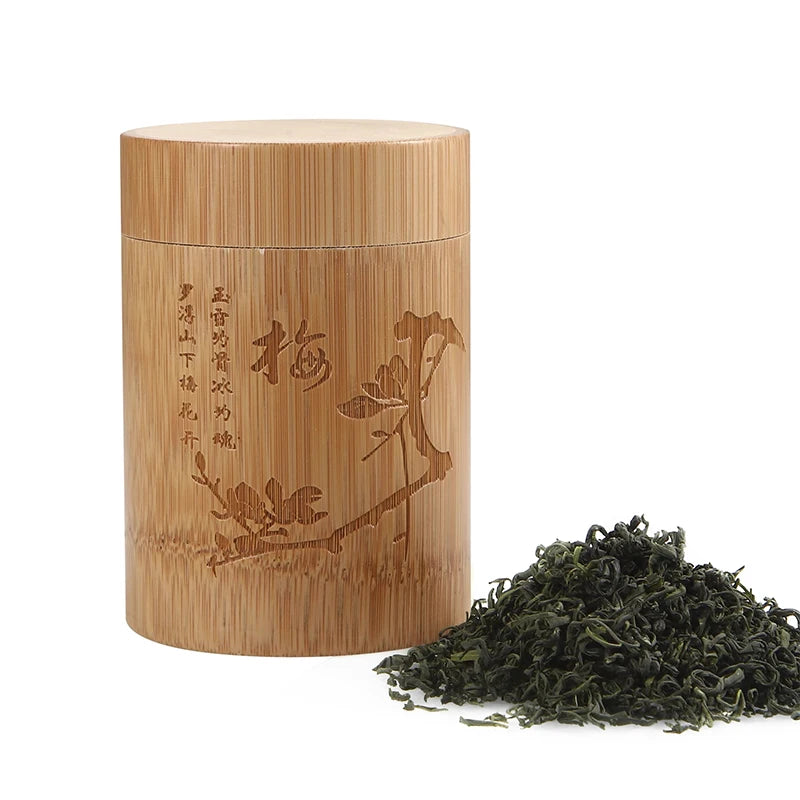 Boîte Thé Bambou Sculpté | Rangement Organiseur Premium ThéZen-Pro