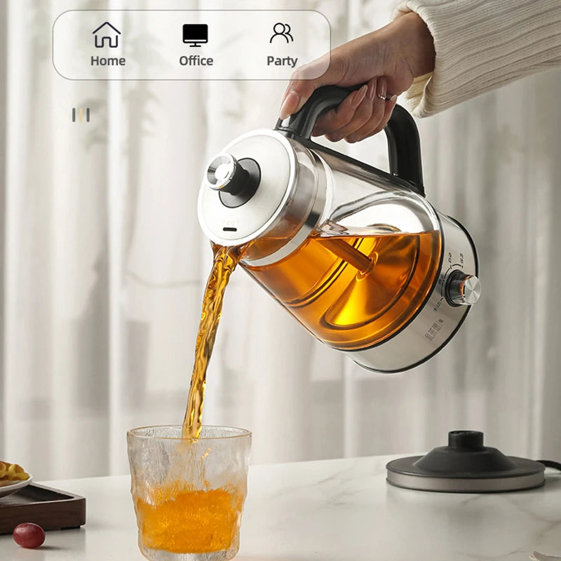 Bouilloire Théière 2 en 1 Verre Borosilicate | Multitension Voyages Vaporisateur Auto ThéZen-Pro