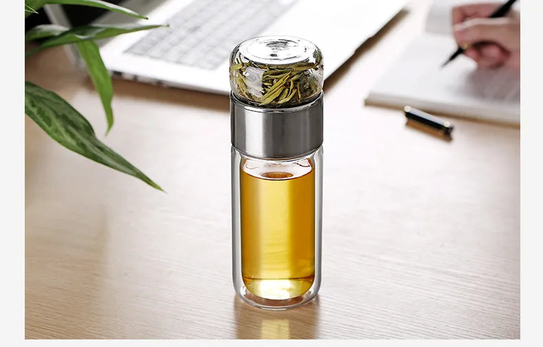 Bouteille Thé Verre Borosilicate | Infuseur Intégré ThéZen-Pro Accessoire