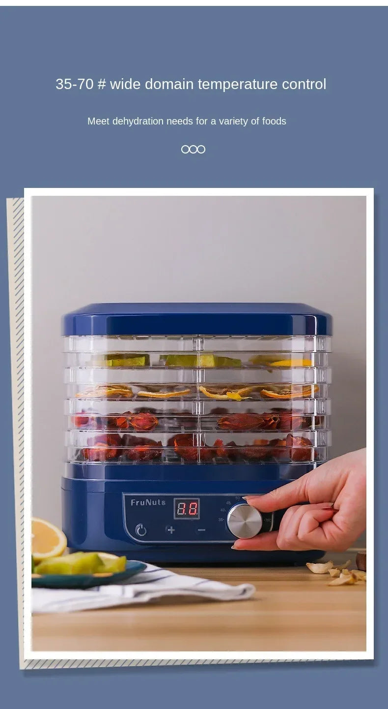 Déshydrateur d'Aliments 600W | 5 Plateaux & Température Variable 30-70°C - ThéZen Pro ThéZen Pro