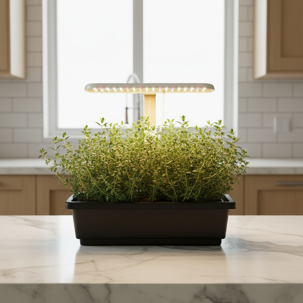 Lampe de Culture LED en Bambou | 4 Niveaux & Minuterie Auto - Croissance Accélérée - ThéZen Pro ThéZen Pro