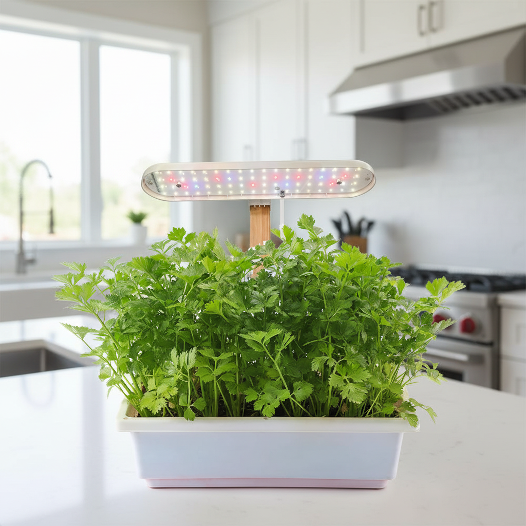 Lampe de Culture LED en Bambou | 4 Niveaux & Minuterie Auto - Croissance Accélérée - ThéZen Pro ThéZen Pro