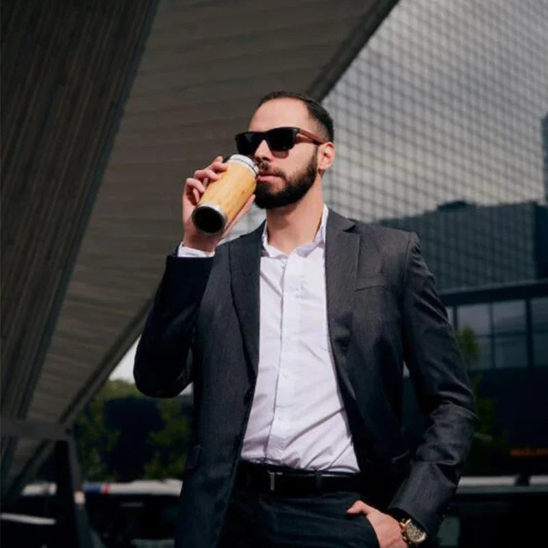 Mug en Bambou 450ml Isotherme & Écologique | Anti-Fuite & Conservation Chaleur - ThéZen Pro ThéZen Pro