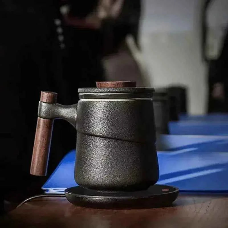 Tasse à Thé 350ml en Céramique | Filtre Intégré & Anse Ergonomique Antidérapante - ThéZen Pro